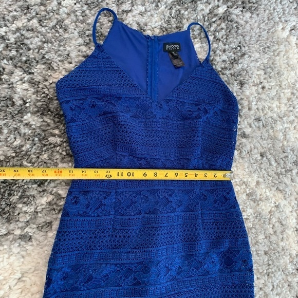 Enfocus Studio Royal Blue Spaghetti Strap Pencil Skirt Zipper Dress Size… - Picture 6 of 17
